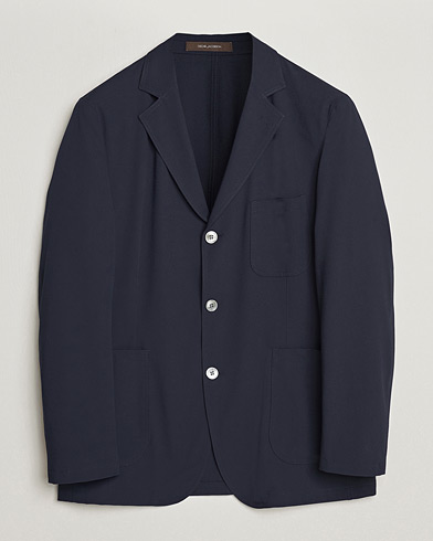 Pre-owned Oscar Jacobson Faber Stretch Blazer Navy 46 – Bleu