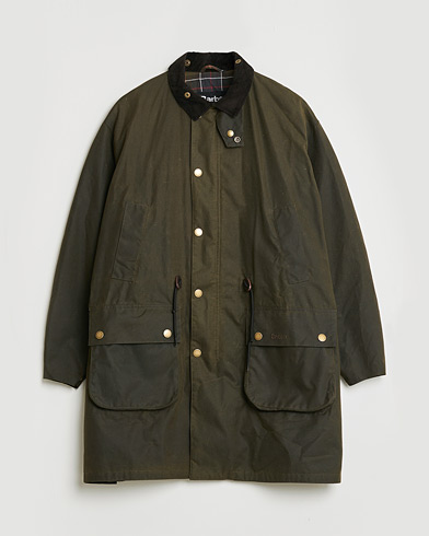 Pre-owned Barbour Heritage Bedale Wax Trench Coat Olive M – Vert