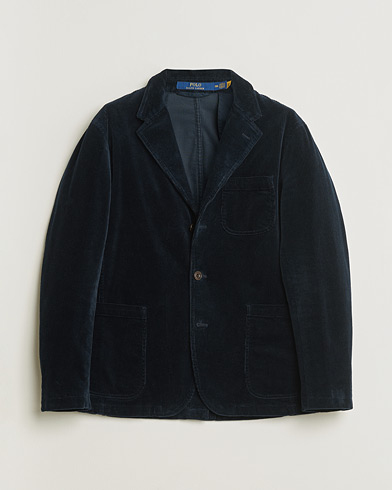 Pre-owned Polo Ralph Lauren Corduroy Stretch Blazer Aviator Navy UK38 - EU48 – Bleu