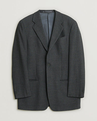 Pre-owned Armani Collezioni Vintage Wool Blazer Dark Grey 48 – Gris
