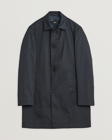 Pre-owned Hugo Boss Water Repellent Car Coat Navy 48 – Bleu