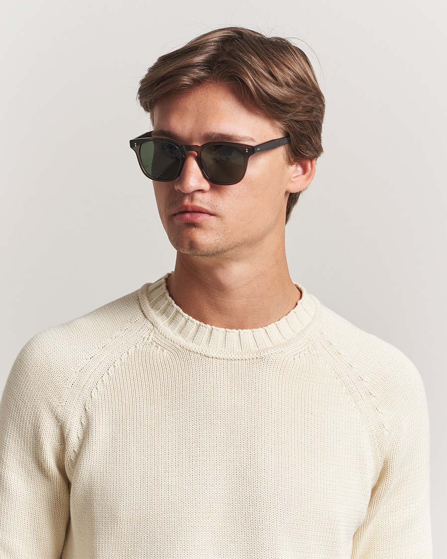 Homme | Garrett Leight Ace II 49 Sunglasses Black Glass | Garrett Leight | Ace II 49 Sunglasses Black Glass