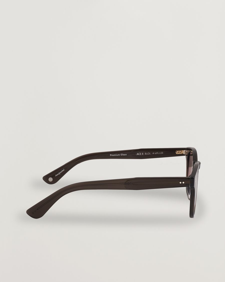Homme | Garrett Leight Ace II 49 Sunglasses Black Glass | Garrett Leight | Ace II 49 Sunglasses Black Glass
