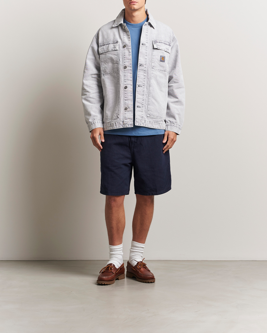 Homme | Shorts | Carhartt WIP | Walter Single Knee Cotton/Linen Short Dark Navy