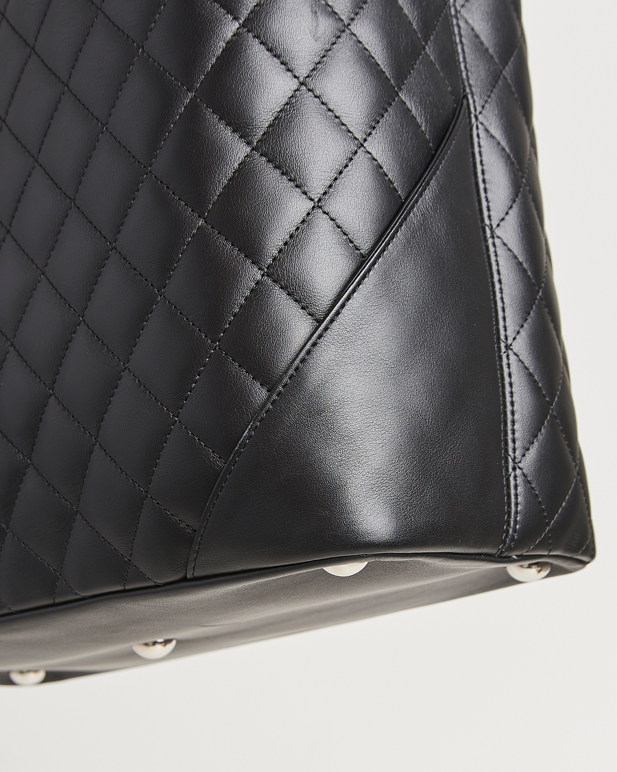 Homme | Chanel Pre-Owned Cambon Ligne Tote Bag Medium Black | Chanel Pre-Owned | Cambon Ligne Tote Bag Medium Black