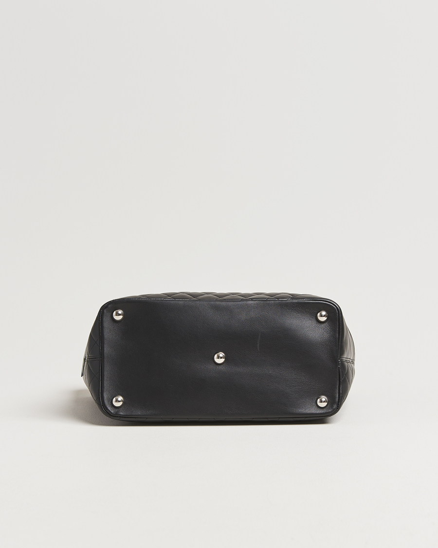 Homme | Chanel Pre-Owned Cambon Ligne Tote Bag Medium Black | Chanel Pre-Owned | Cambon Ligne Tote Bag Medium Black