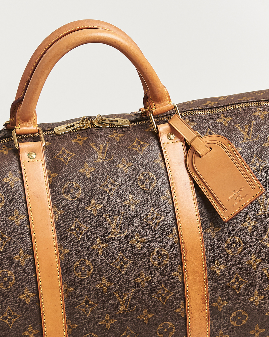 Homme | Louis Vuitton Pre-Owned Keepall Bandoulière 60 Monogram | Louis Vuitton Pre-Owned | Keepall Bandoulière 60 Monogram
