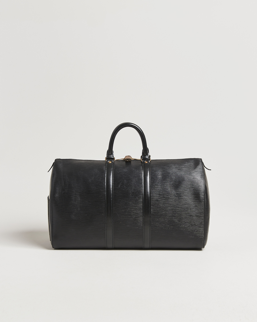Homme | Pre-Owned & Vintage Bags | Louis Vuitton Pre-Owned | Keepall 45 Epi Leather Black
