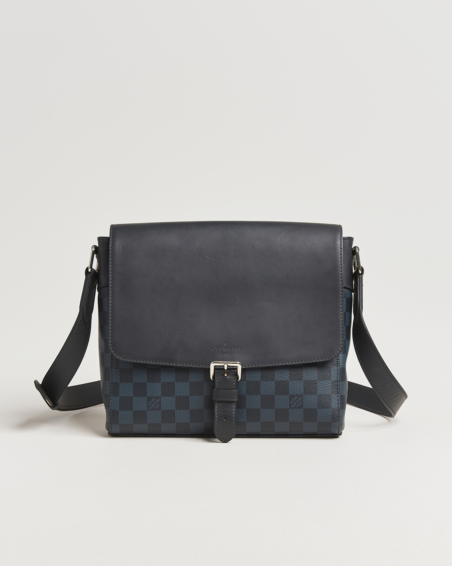 Homme | Pre-Owned & Vintage Bags | Louis Vuitton Pre-Owned | Newport Messenger PM Damier Cobalt