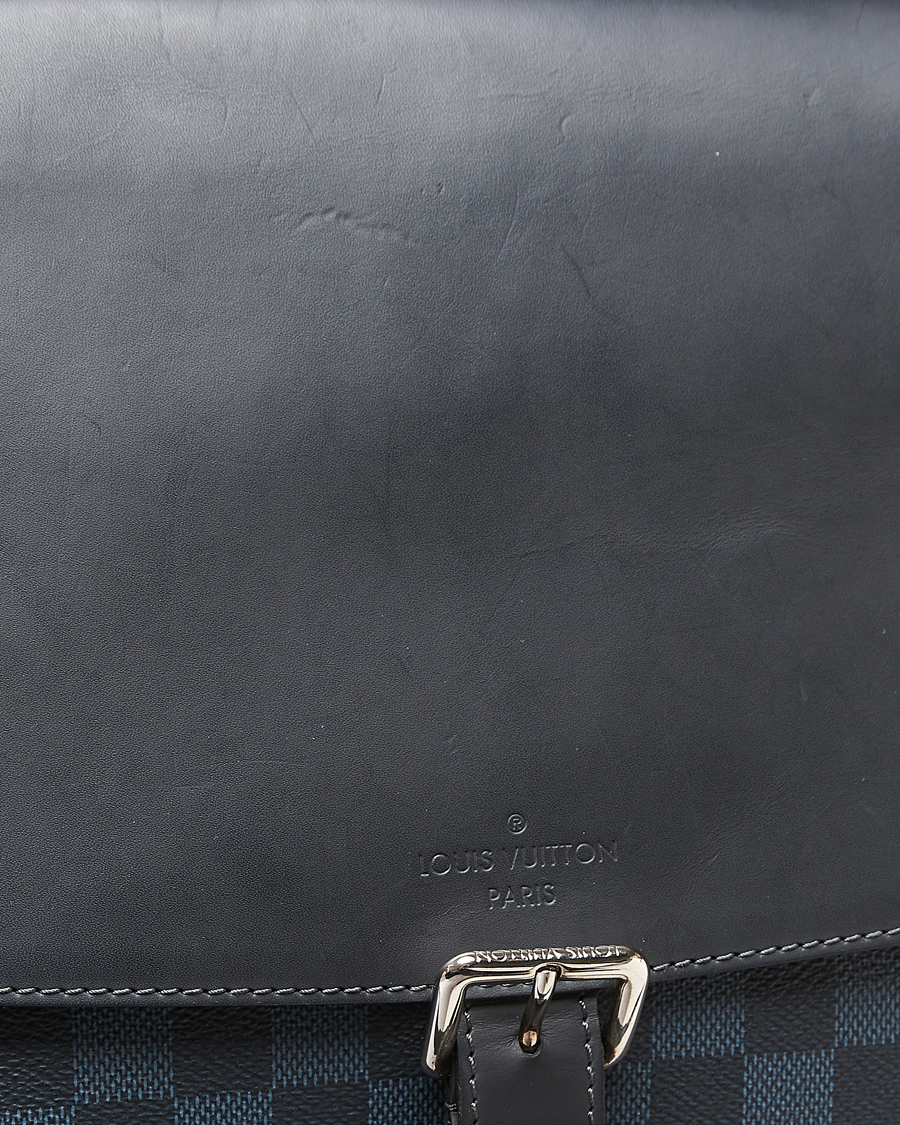 Homme | Pre-Owned & Vintage Bags | Louis Vuitton Pre-Owned | Newport Messenger PM Damier Cobalt