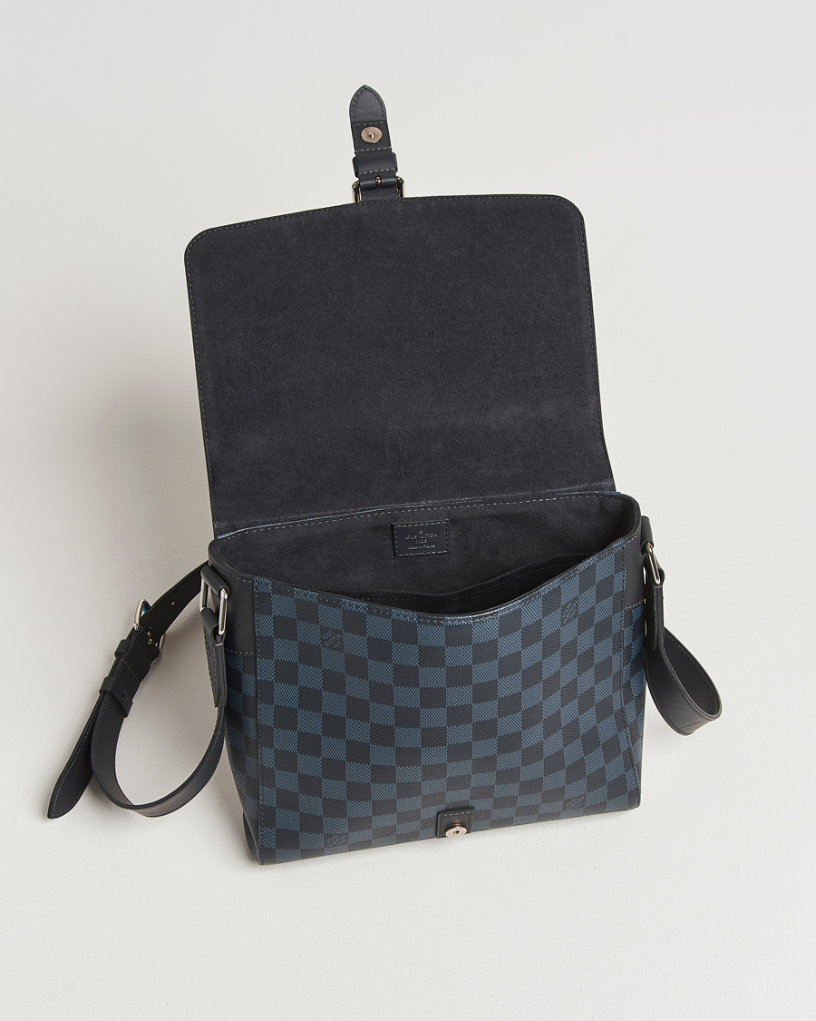 Homme | Pre-Owned & Vintage Bags | Louis Vuitton Pre-Owned | Newport Messenger PM Damier Cobalt