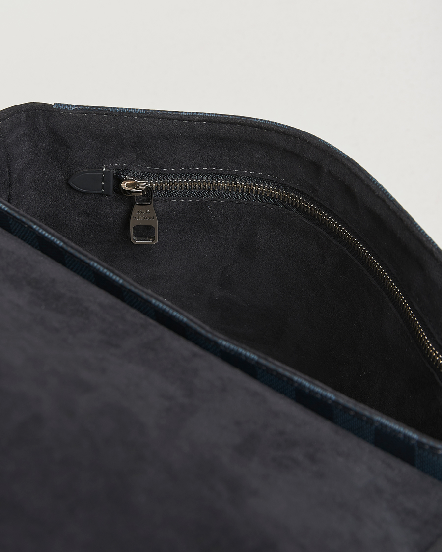 Homme | Pre-Owned & Vintage Bags | Louis Vuitton Pre-Owned | Newport Messenger PM Damier Cobalt