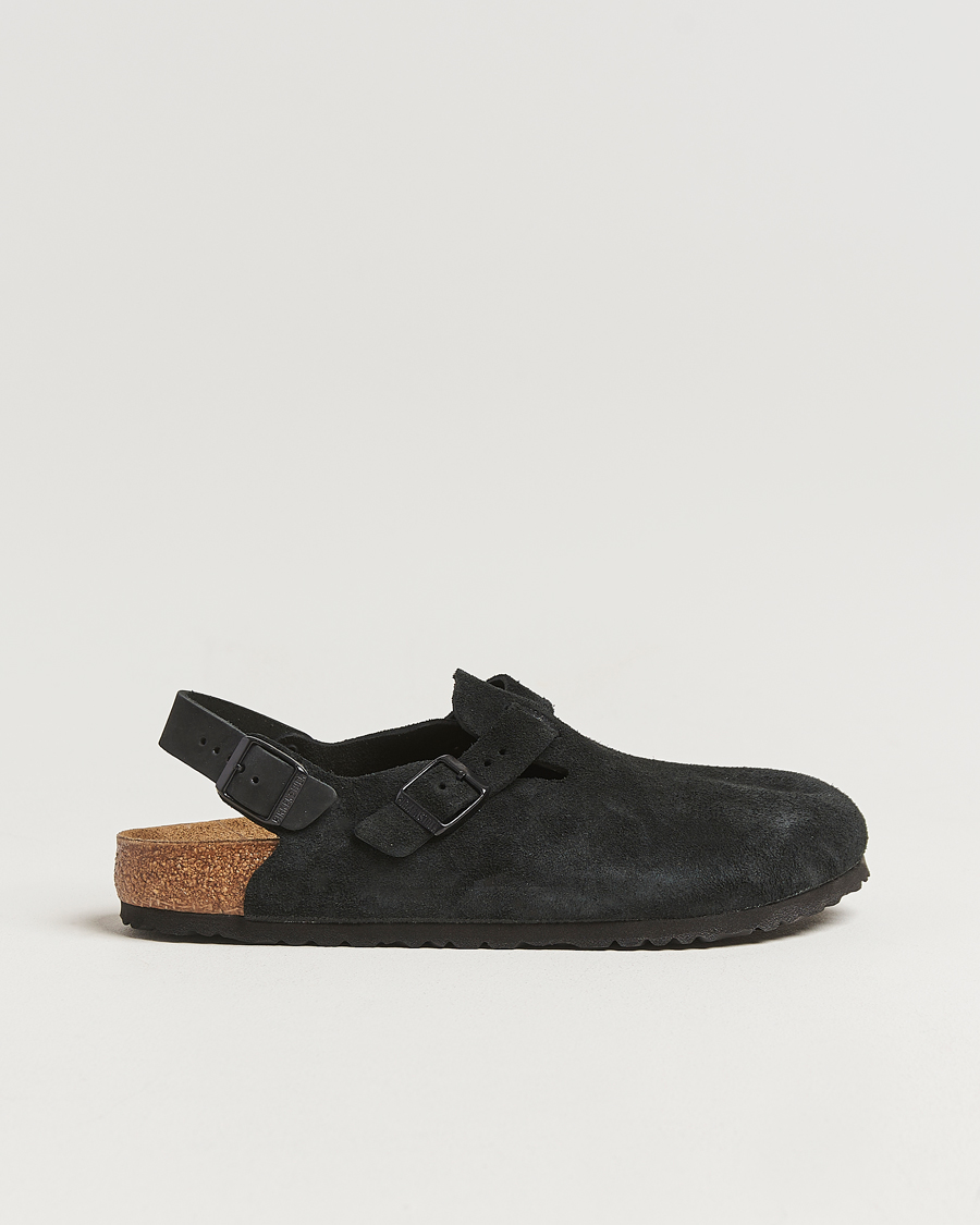 Homme | Sandales Et Mules | BIRKENSTOCK | Tokio Classic Footbed Black Suede