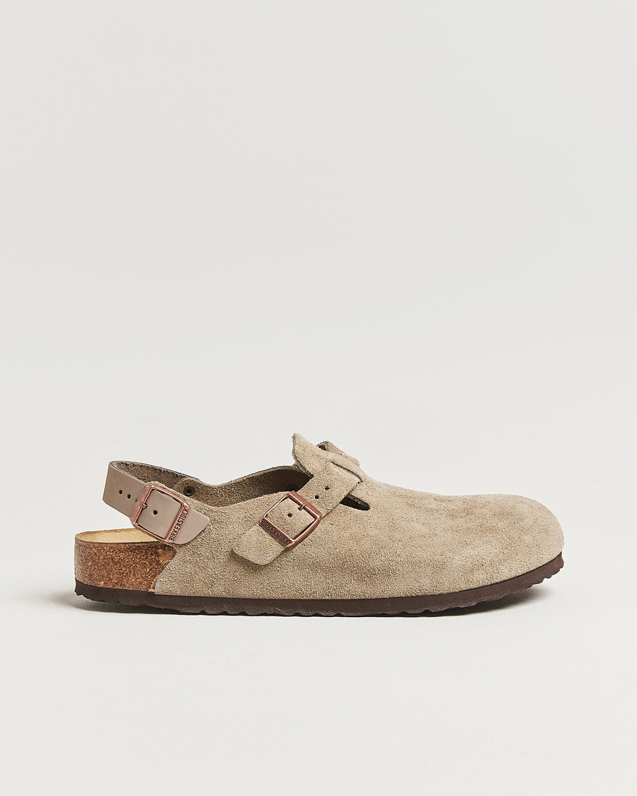 Homme | Sandales Et Mules | BIRKENSTOCK | Tokio Classic Footbed Taupe Suede