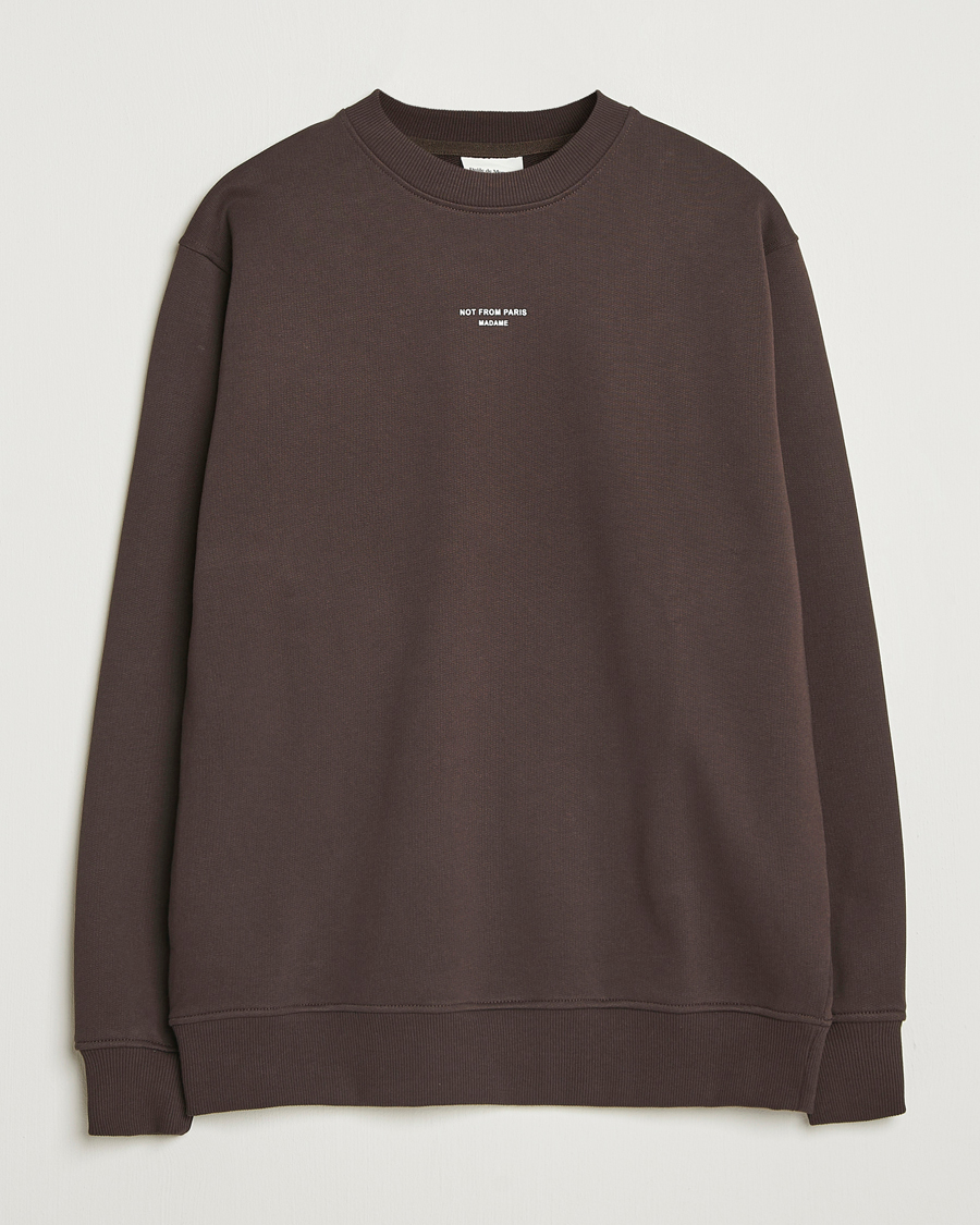 Homme | Pulls Et Tricots | Drôle de Monsieur | Classic Slogan Sweatshirt Dark Brown