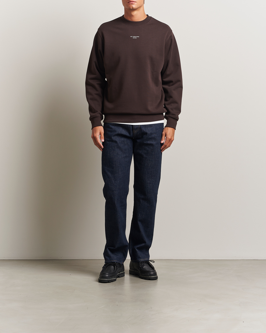 Homme | Pulls Et Tricots | Drôle de Monsieur | Classic Slogan Sweatshirt Dark Brown