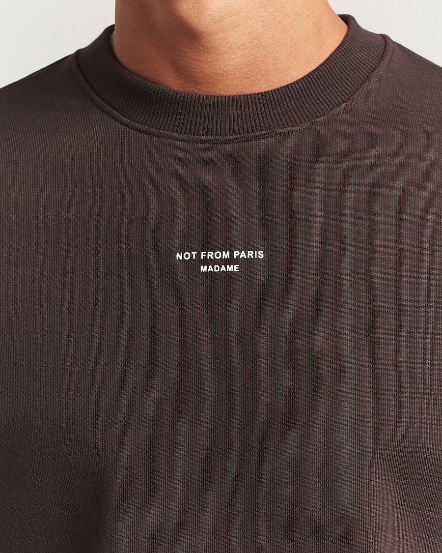 Homme | Pulls Et Tricots | Drôle de Monsieur | Classic Slogan Sweatshirt Dark Brown