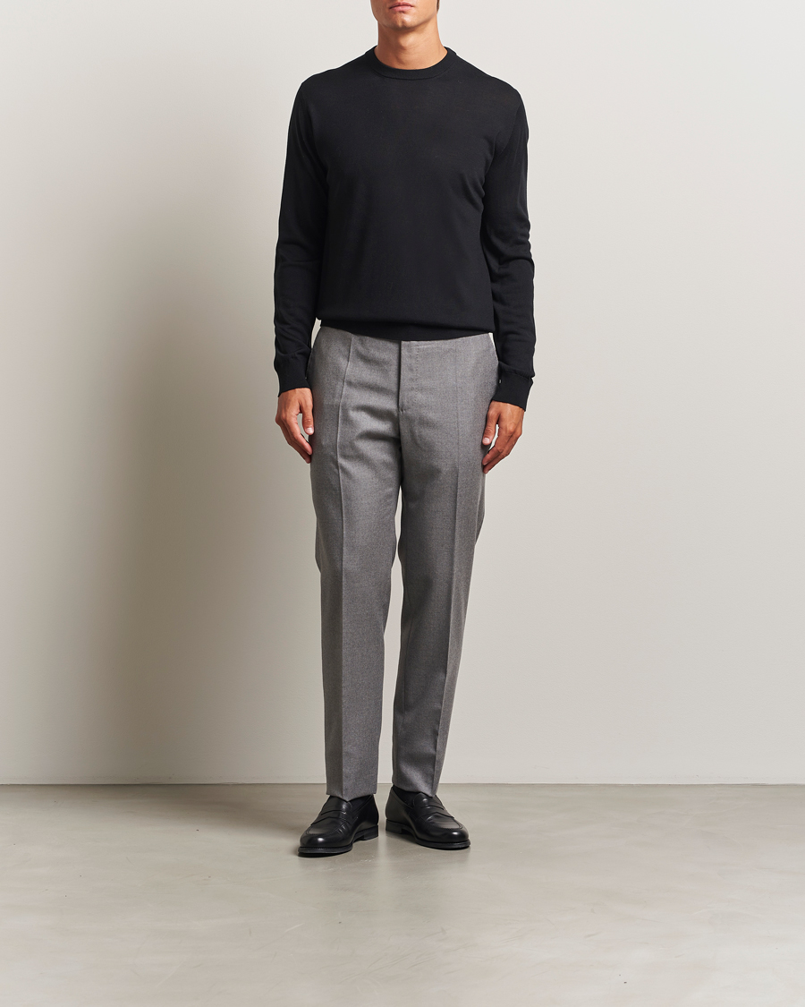 Homme | Pulls Et Tricots | Eton | Merino Knitted Crew Neck Black