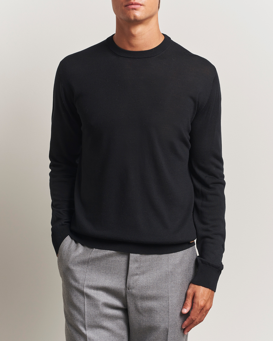 Homme | Pulls Et Tricots | Eton | Merino Knitted Crew Neck Black