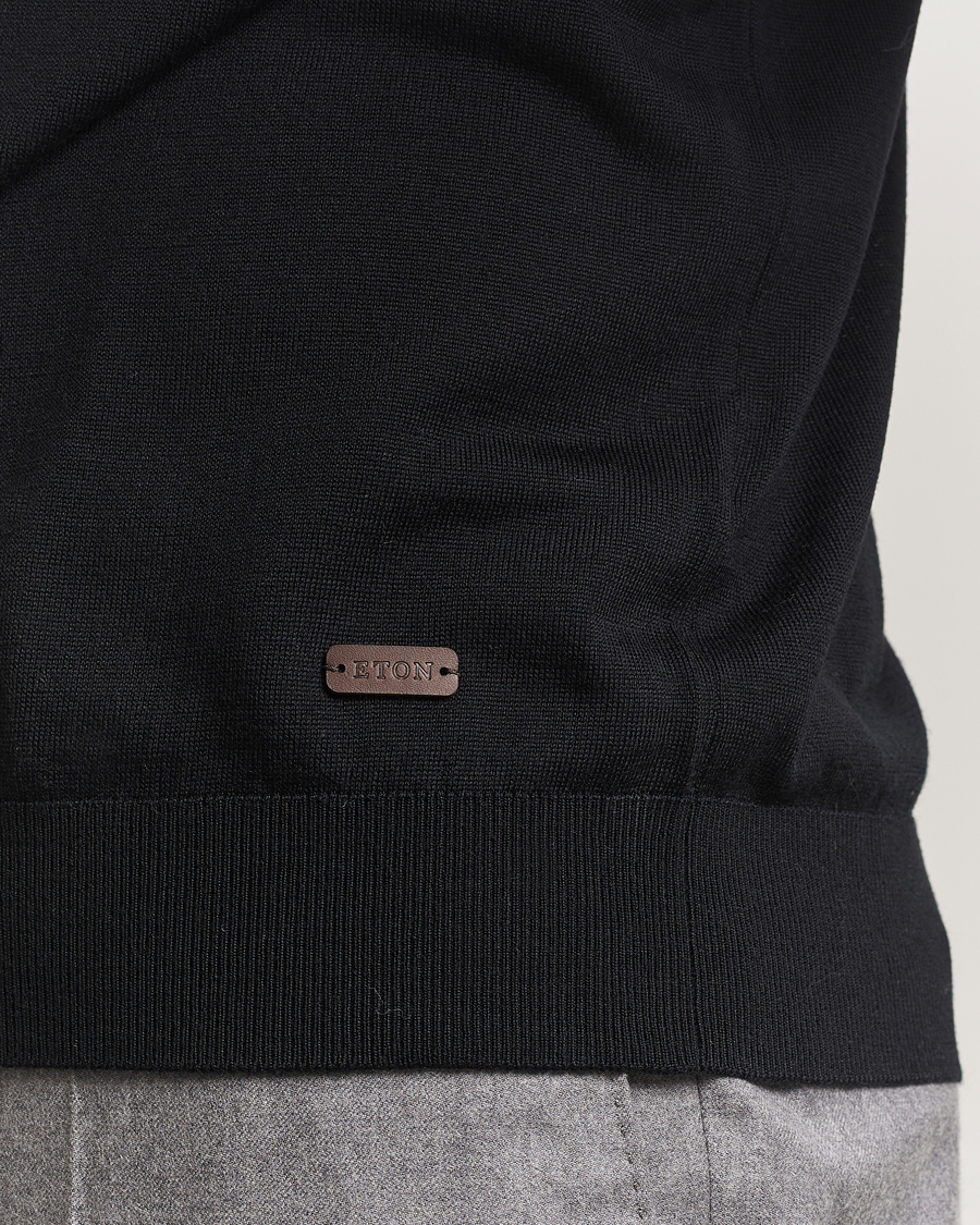 Homme | Pulls Et Tricots | Eton | Merino Knitted Crew Neck Black