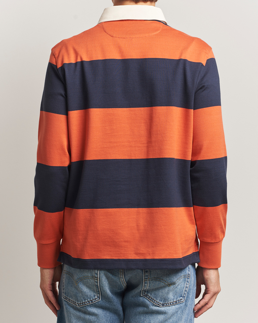 Homme | Pulls Et Tricots | GANT | Striped Heavy Rugger Evening Blue