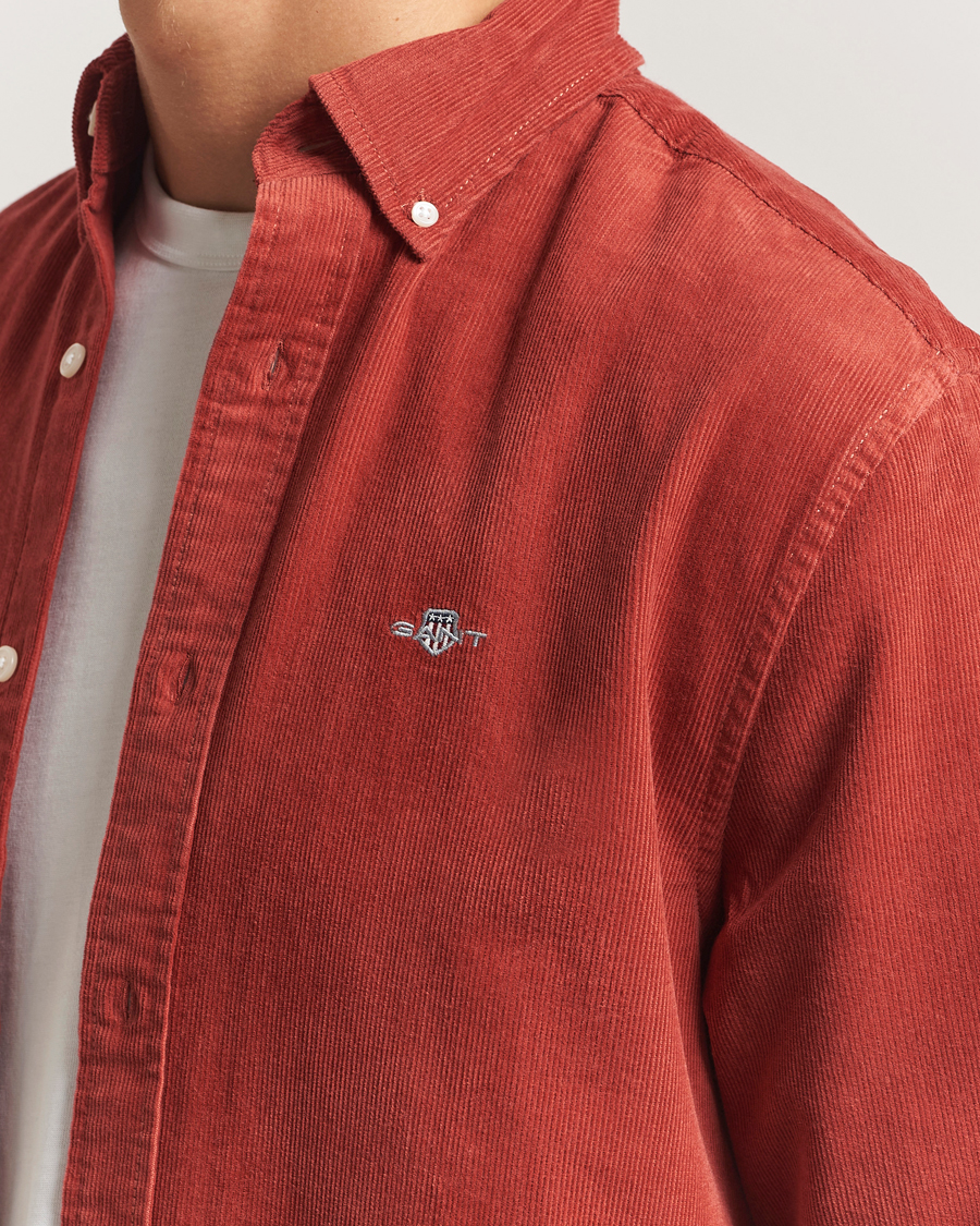 Homme | Chemises | GANT | Regular Fit Corduroy Shirt Modern Rust