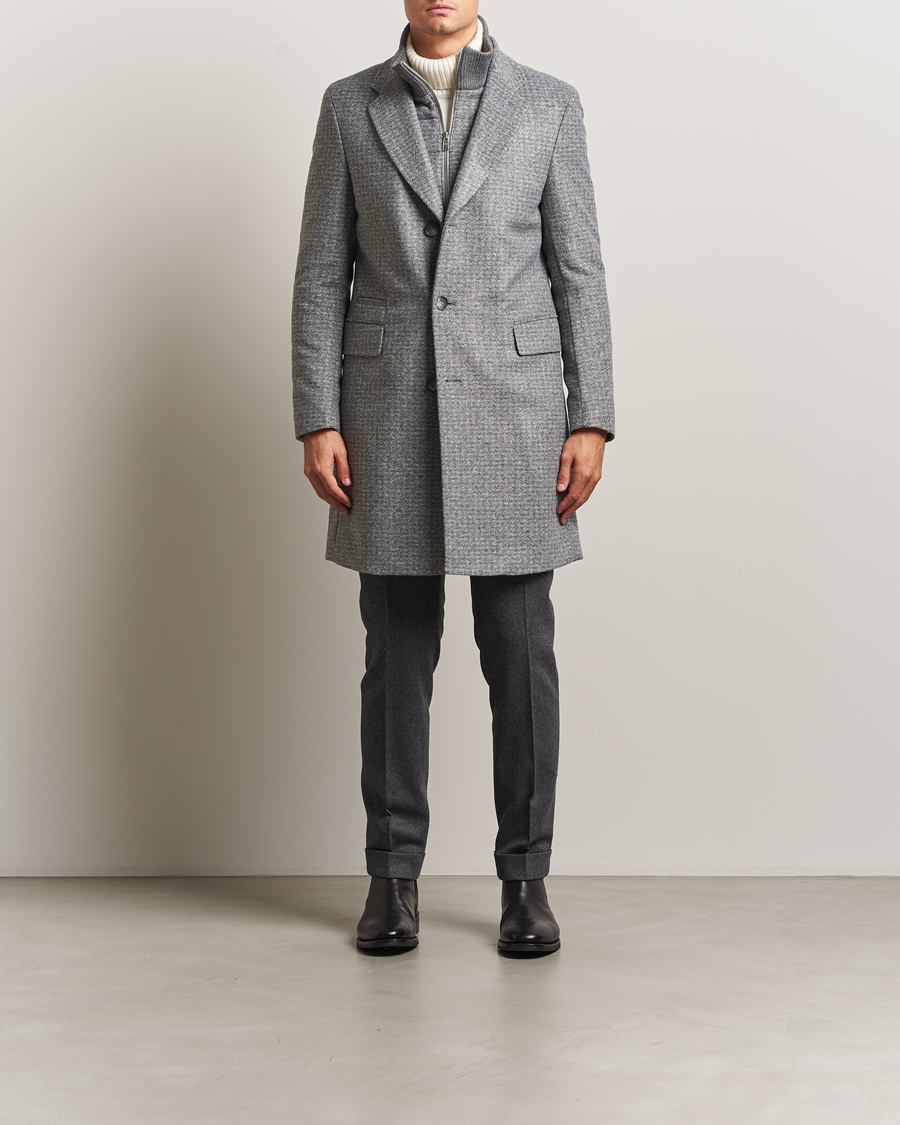 Homme | Manteaux Et Vestes | BOSS BLACK | Hyde Wool Bib Coat Silver