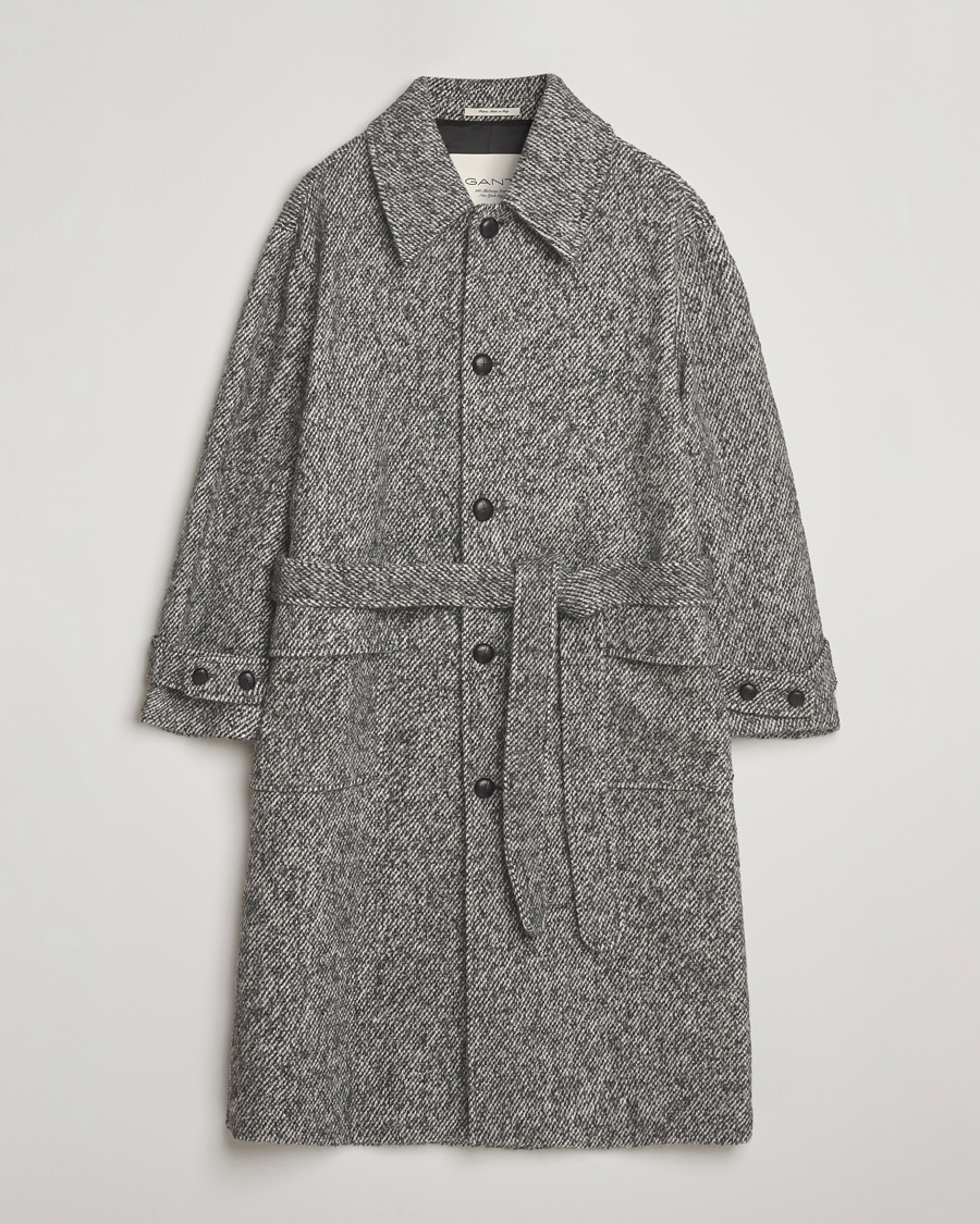 Homme | Manteaux Et Vestes | GANT 240 Mulberry Street | Tweed Wool Coat Black