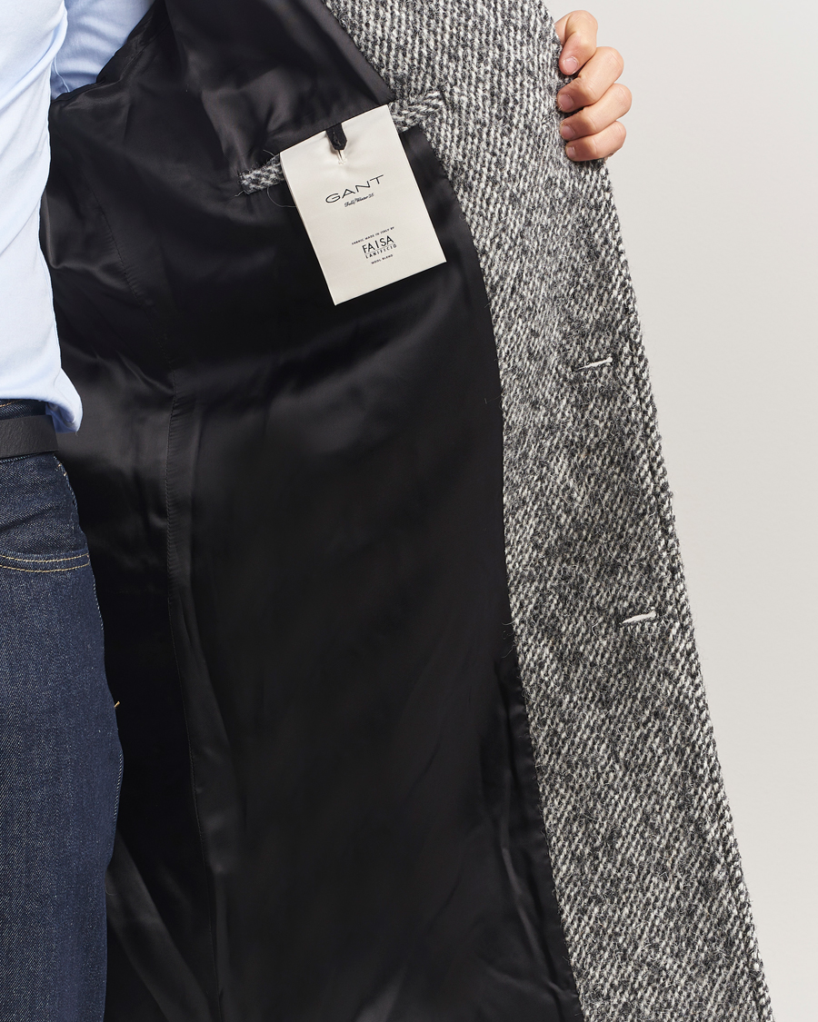 Homme | Manteaux Et Vestes | GANT 240 Mulberry Street | Tweed Wool Coat Black