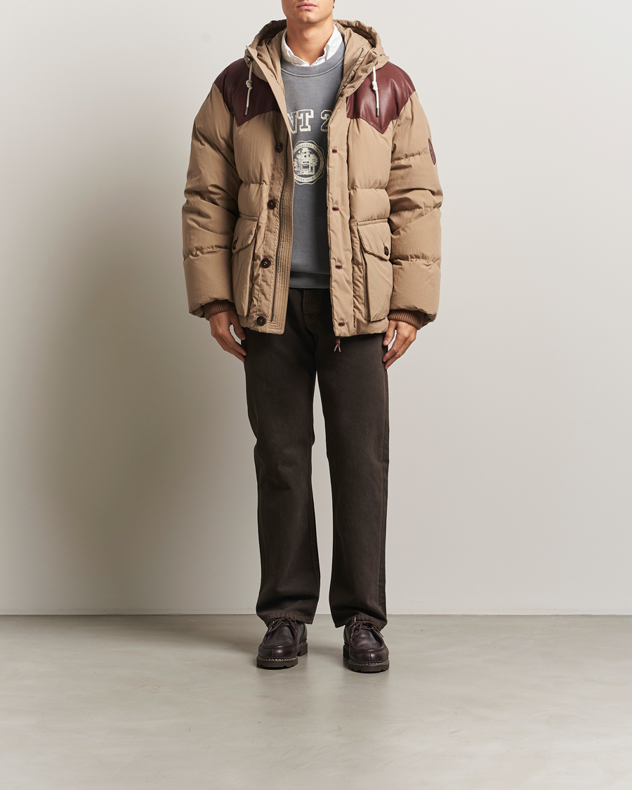 Homme | Manteaux Et Vestes | GANT 240 Mulberry Street | Cotton Down Hooded Jacket Carmel Beige
