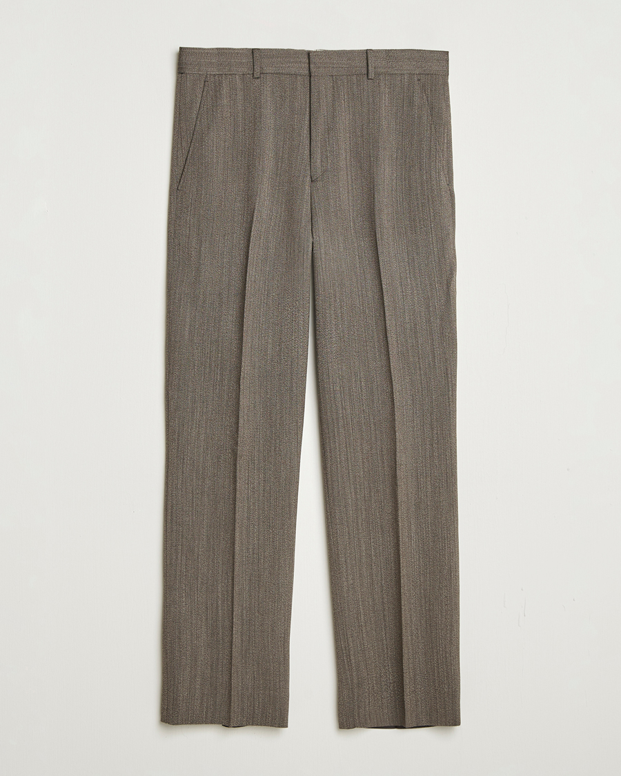 Homme | Pantalons | GANT 240 Mulberry Street | Herringbone Suit Pants Deep Brown