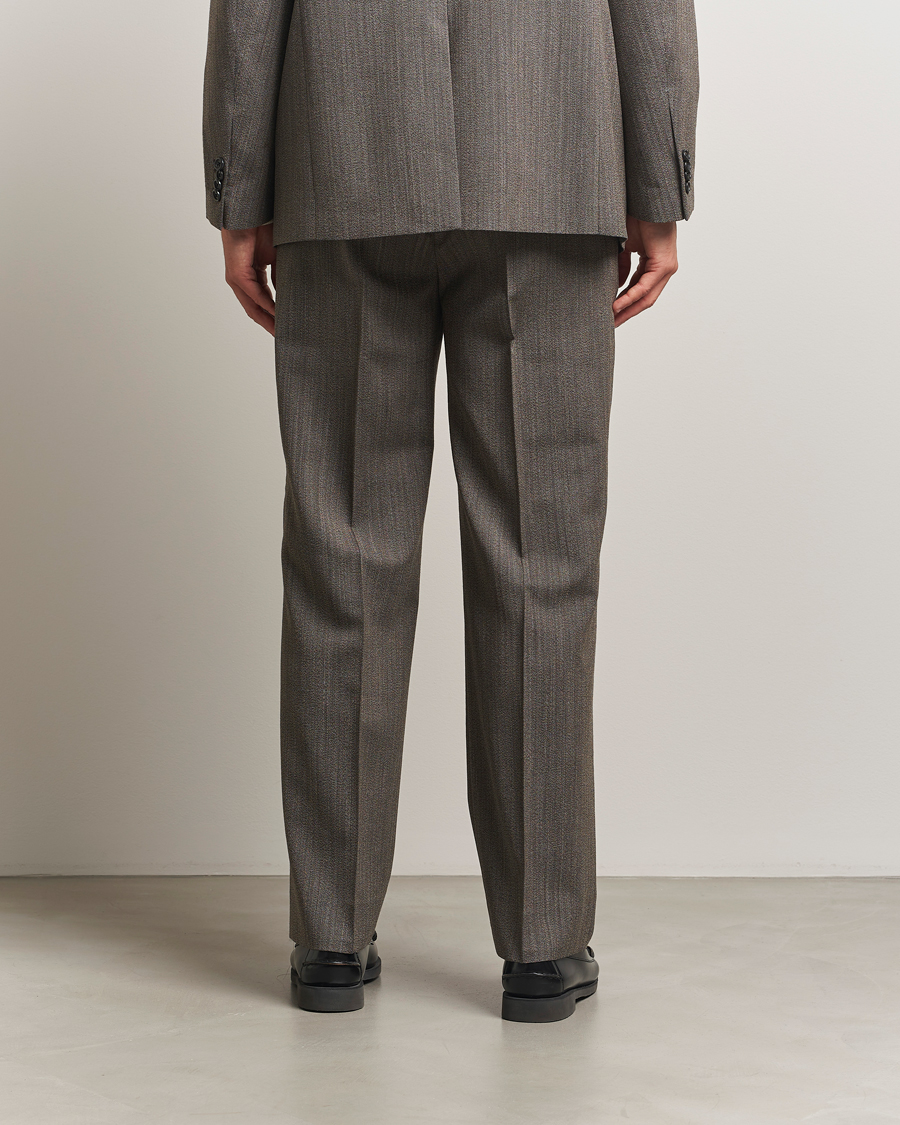 Homme | Pantalons | GANT 240 Mulberry Street | Herringbone Suit Pants Deep Brown
