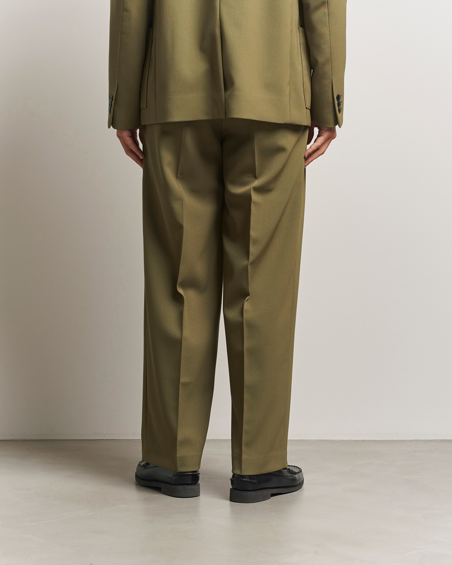 Homme | Pantalons | NN07 | Justin Double Pleated Suit Trousers Firene Green