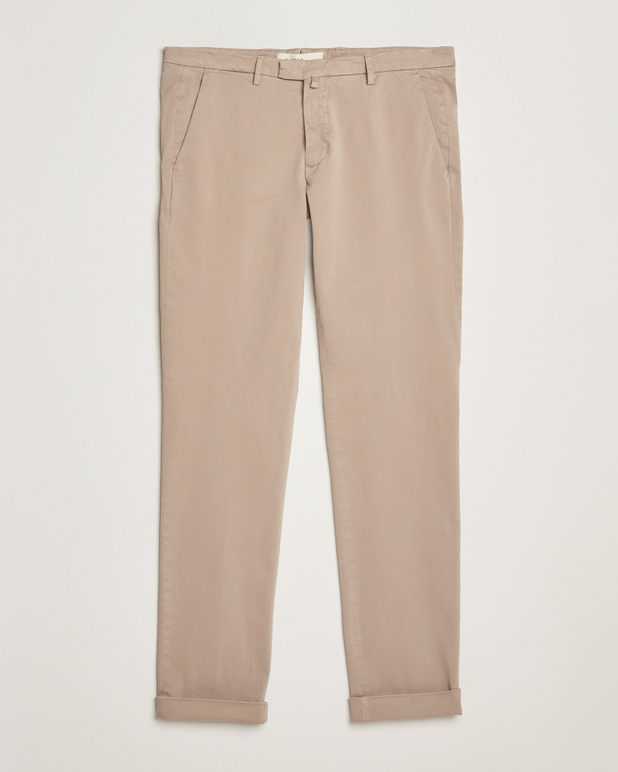 Homme | Pantalons | Briglia 1949 | Slim Fit Cotton Stretch Chino Beige