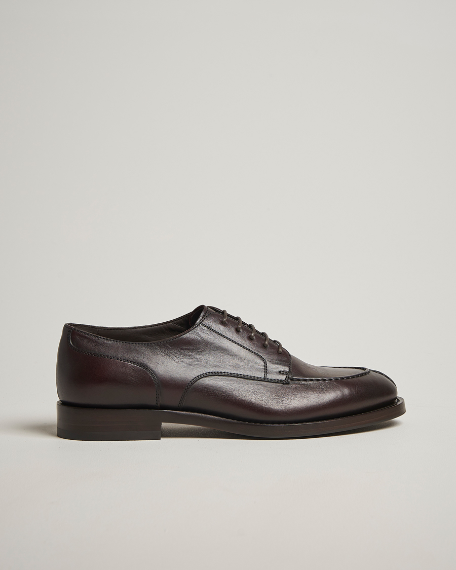 Homme | Derbies | Brunello Cucinelli | Moc Toe Derby Dark Brown Calf