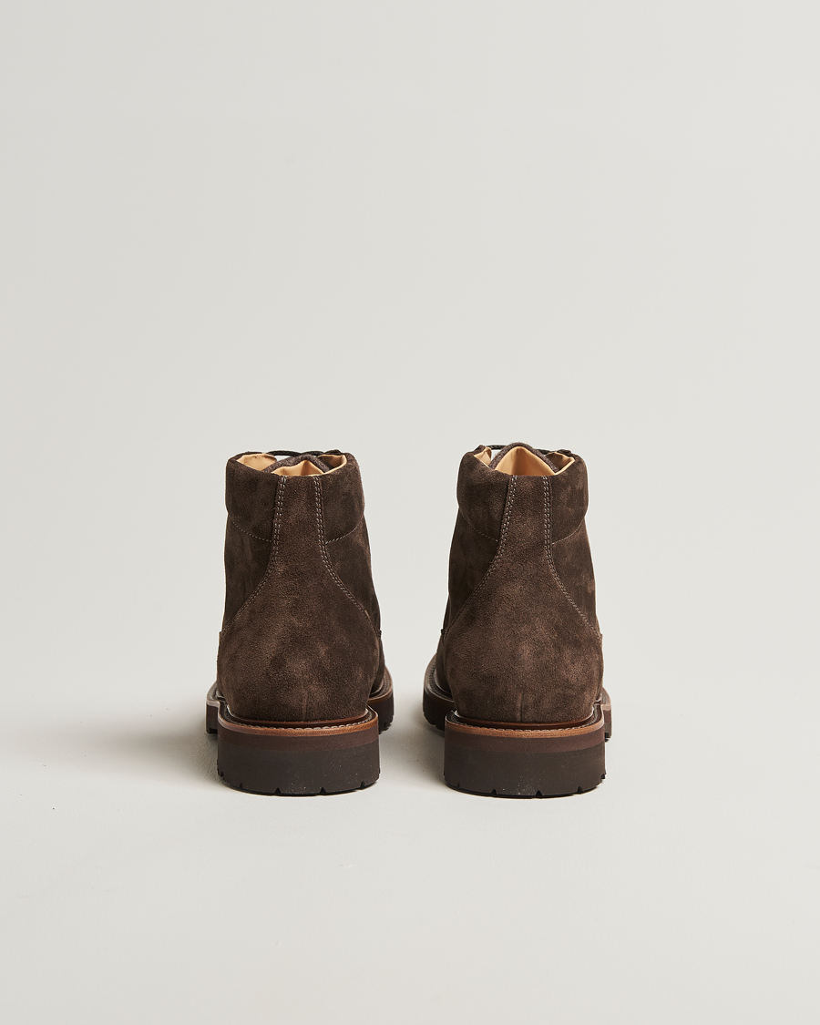 Homme | Bottes | Brunello Cucinelli | Lace Up Boots Dark Brown Suede