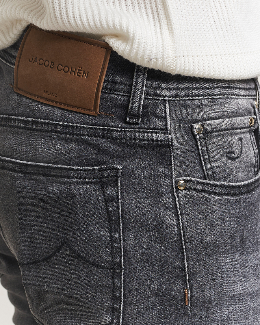 Homme | Jeans | Jacob Cohën | Bard Slim Fit Stretch Jeans Grey