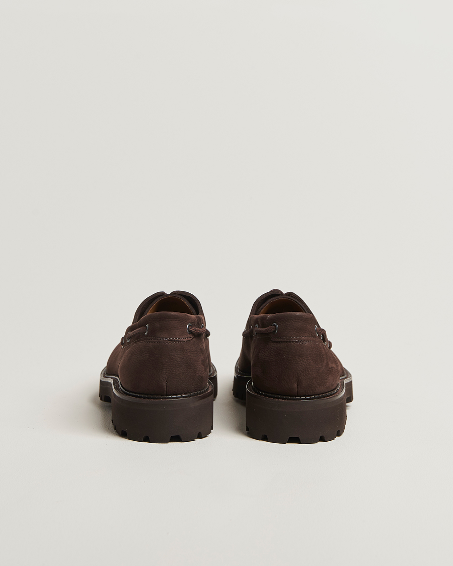 Homme | Derbies | John Lobb | Tide Moc Toe Derby Dark Brown Nubuck