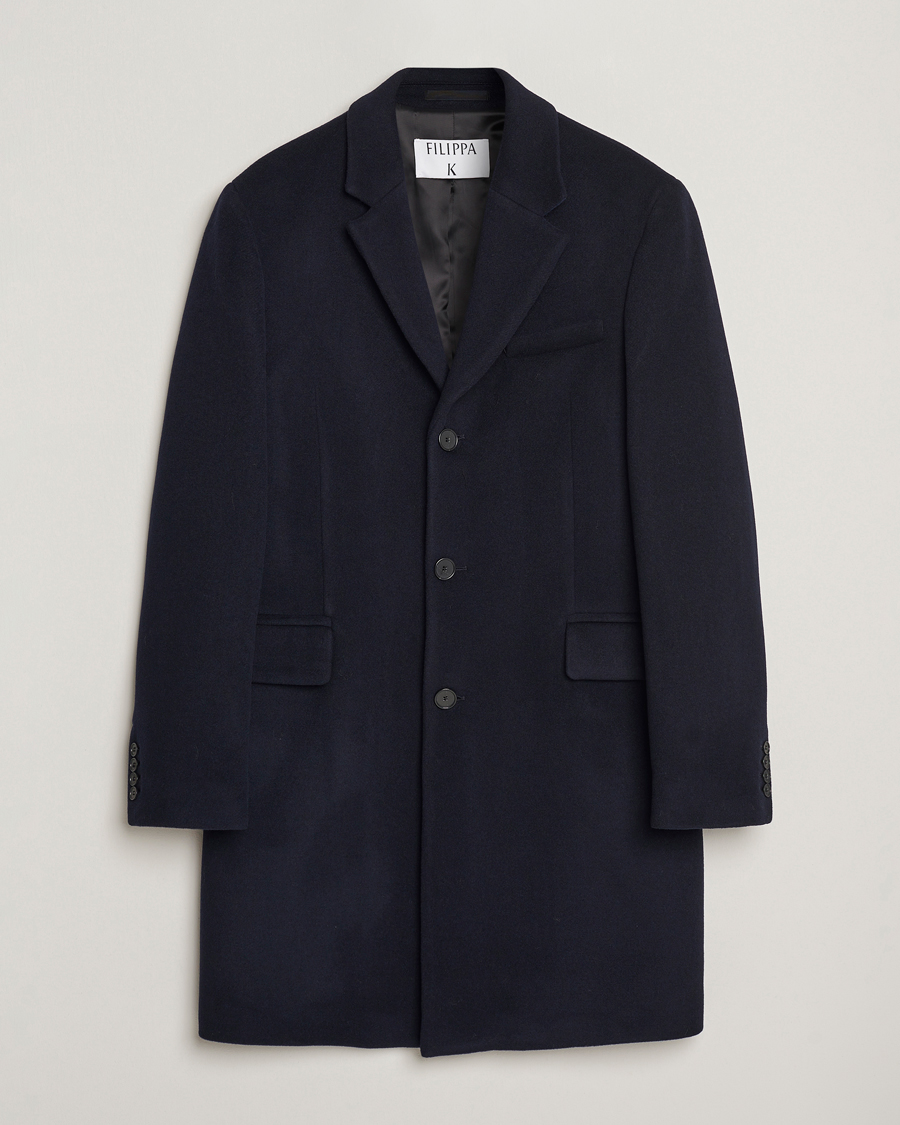 Homme | Manteaux Et Vestes | Filippa K | William Wool Coat Navy