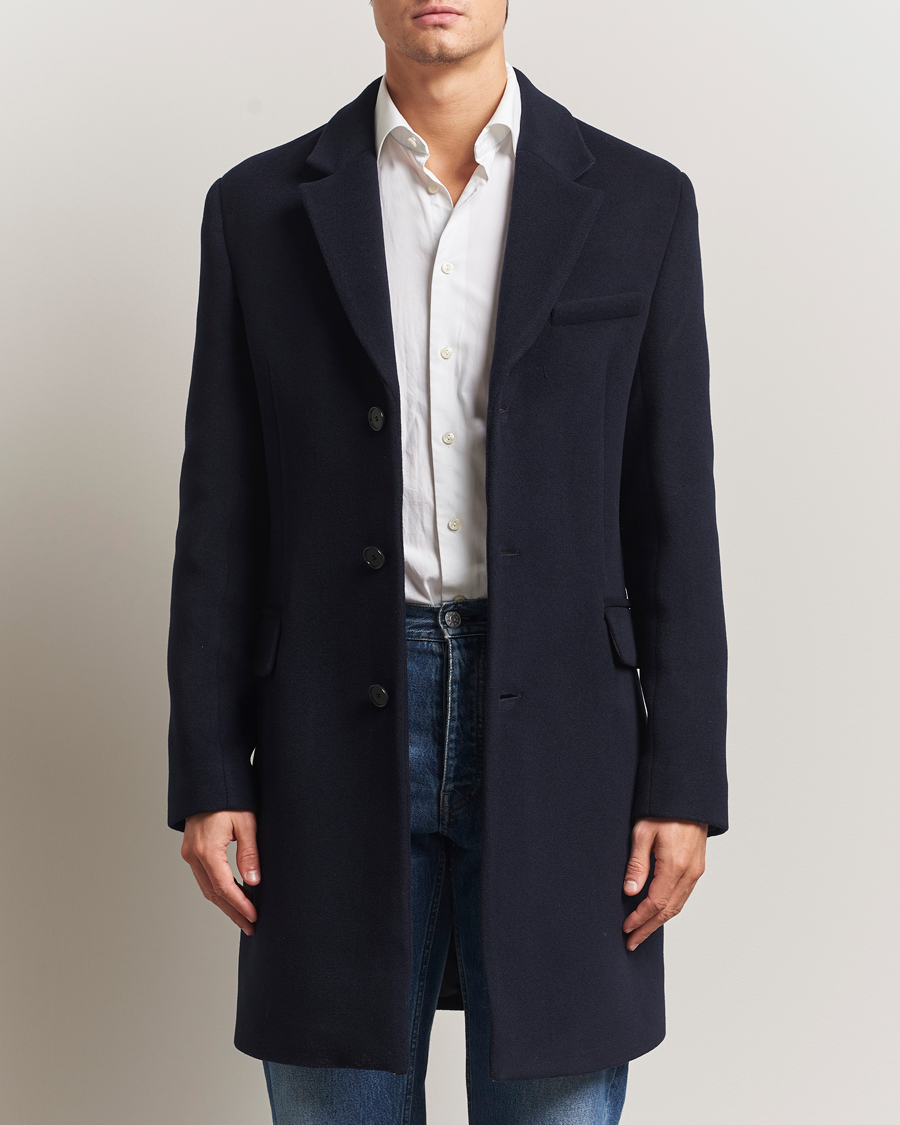 Homme | Manteaux Et Vestes | Filippa K | William Wool Coat Navy