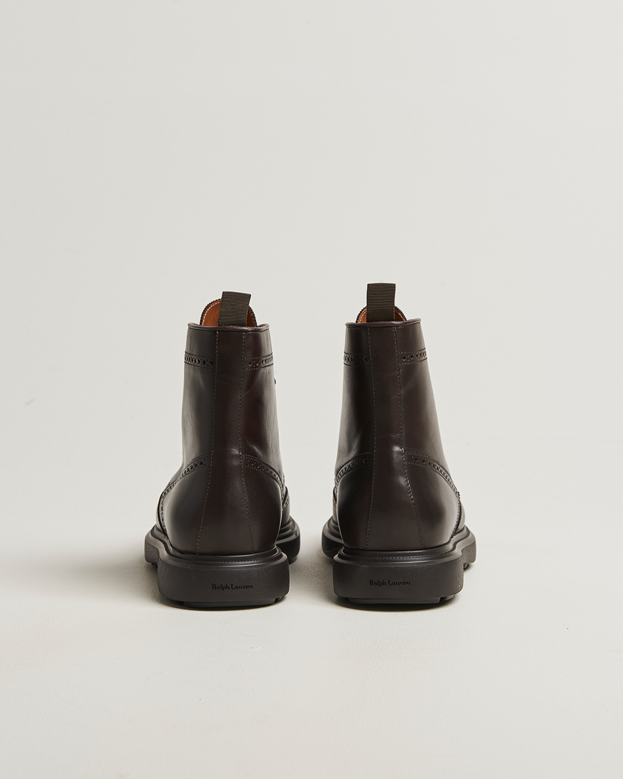 Homme | Bottes | Polo Ralph Lauren | Martelli Brogue Boot Dark Brown Suede