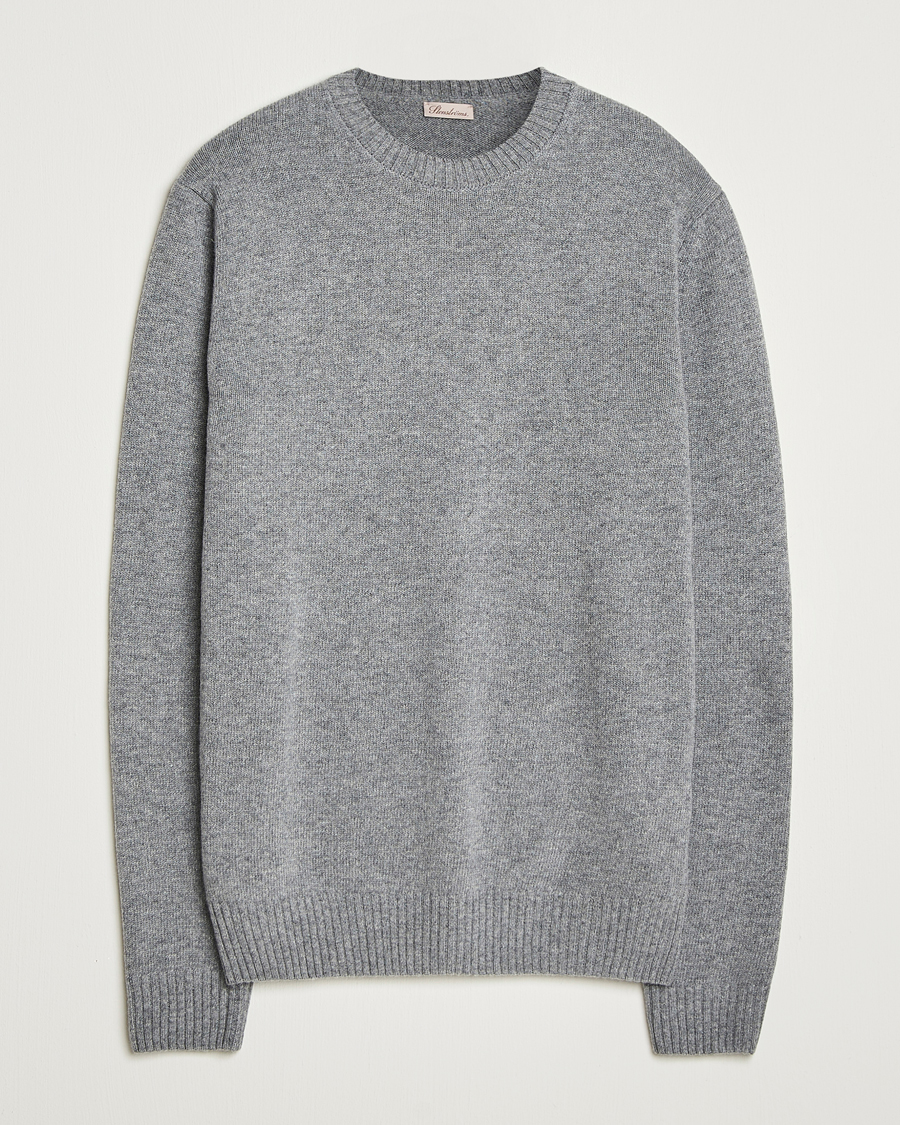 Homme | Pulls Et Tricots | Stenströms | Brushed Merino Crew Neck Grey