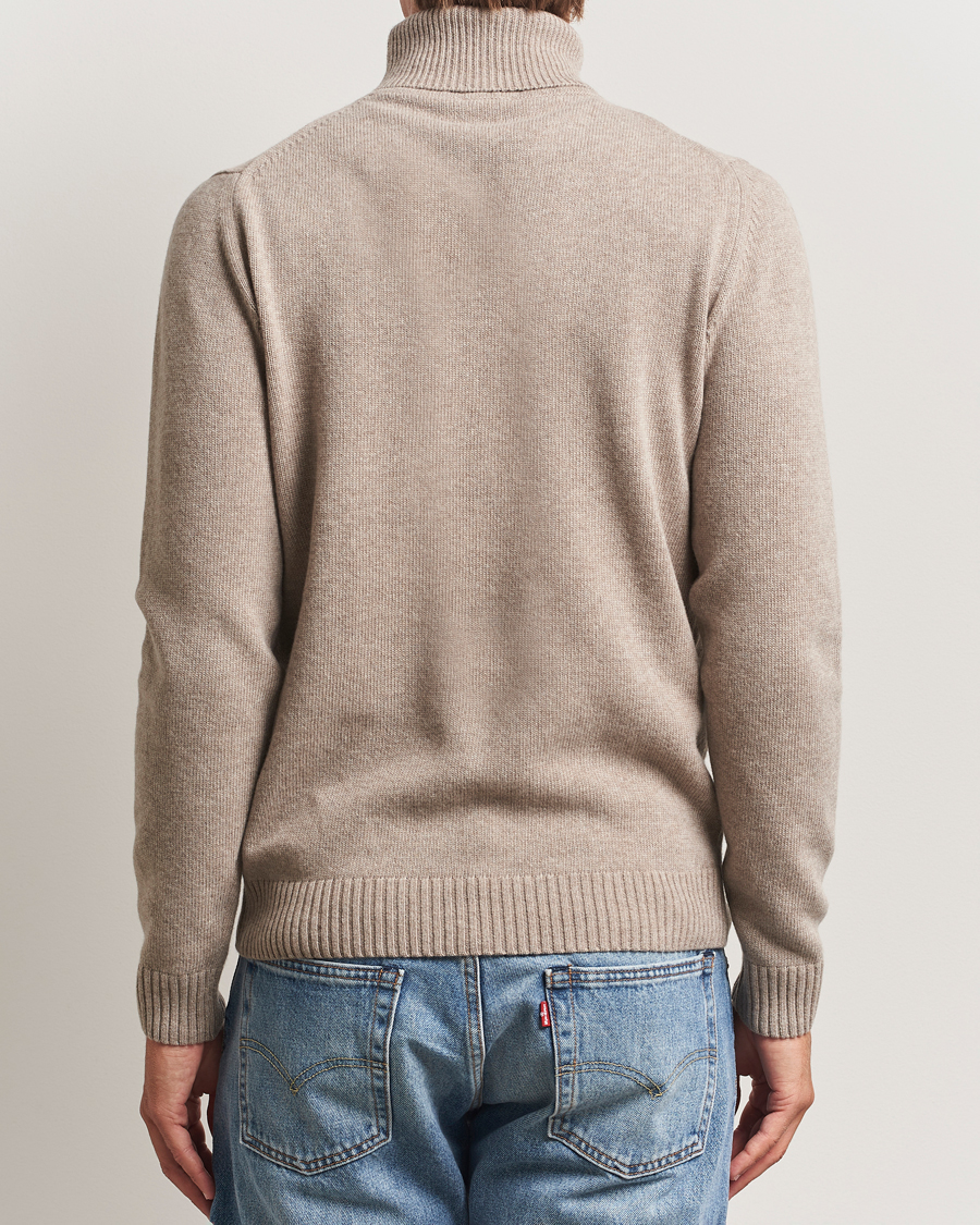 Homme | Pulls Et Tricots | Stenströms | Brushed Merino Rollneck Light Brown