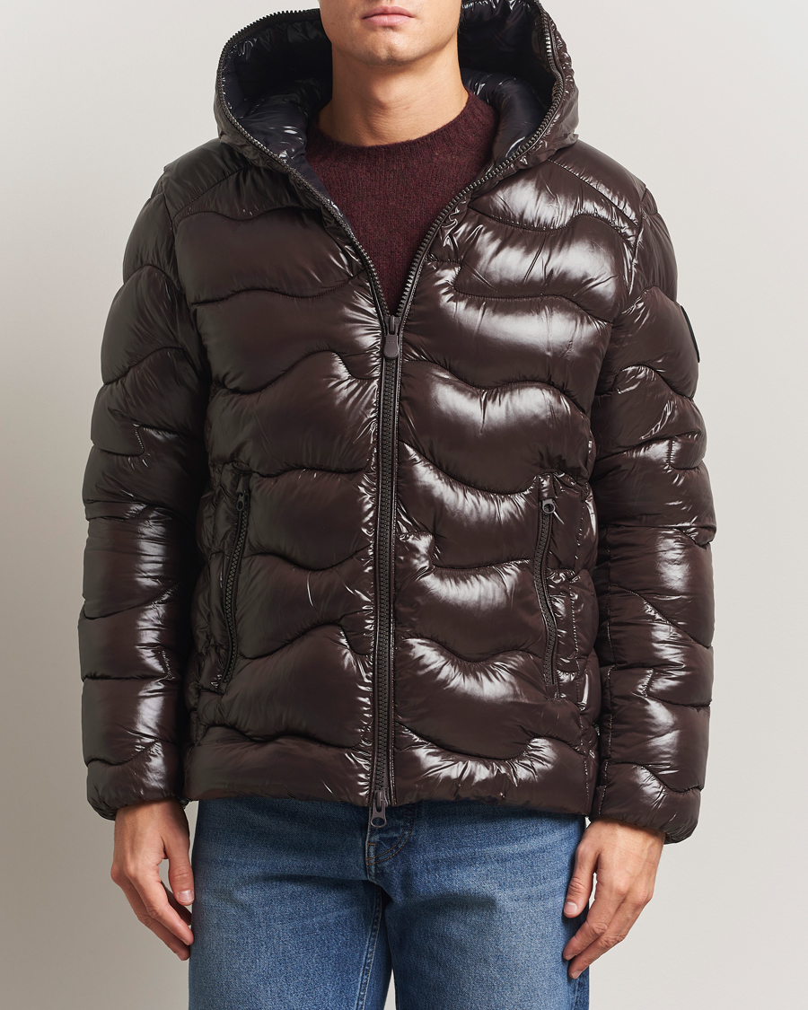 Homme | Manteaux Et Vestes | Save The Duck | Chet Padded Puffer Brown Black