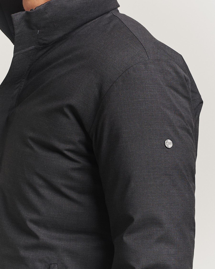 Homme | Manteaux Et Vestes | Scandinavian Edition | Axis Loro Piana Padded Coat Dark Grey Melange