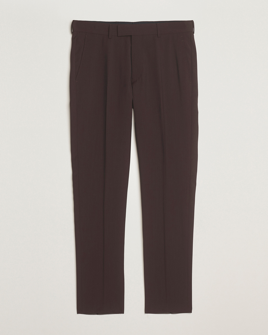 Homme | Pantalons | Tiger of Sweden | Tenuta Wool Suit Trousers Triumph Steel