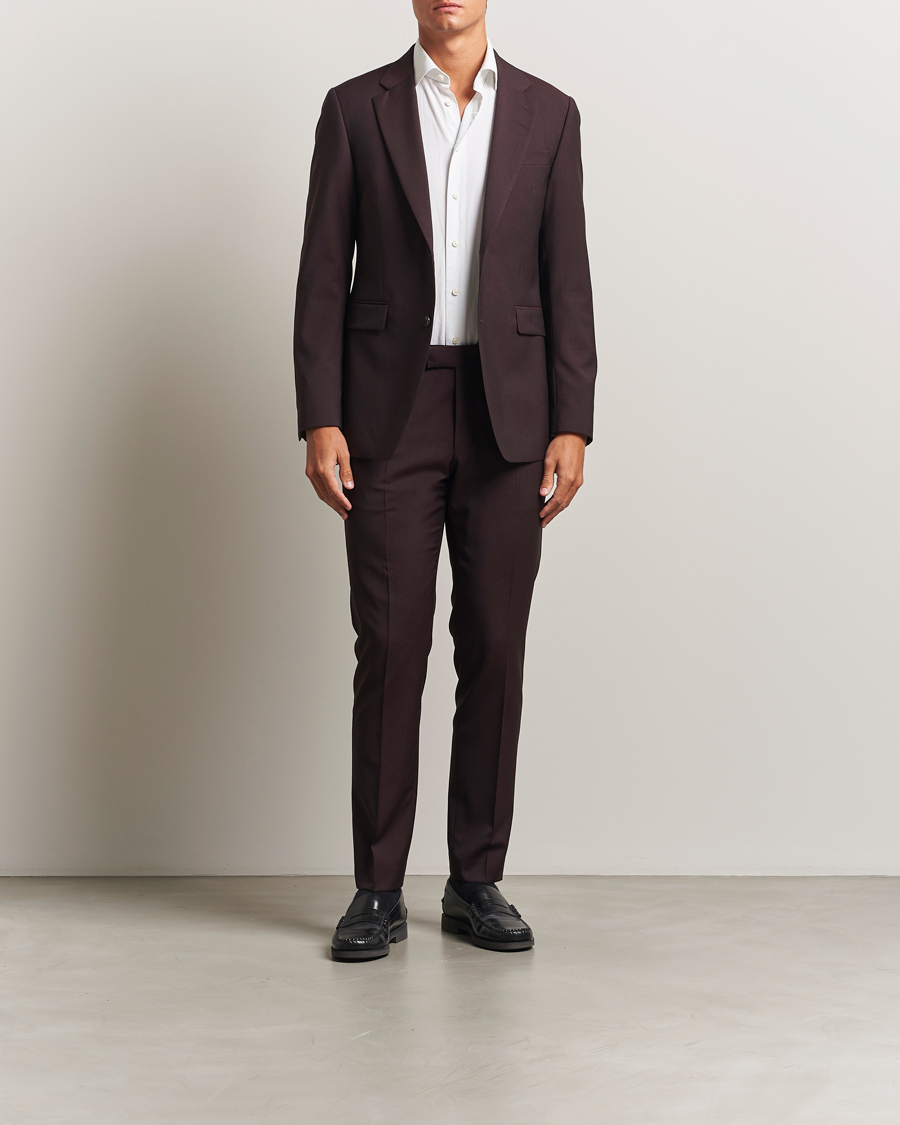 Homme | Pantalons | Tiger of Sweden | Tenuta Wool Suit Trousers Triumph Steel