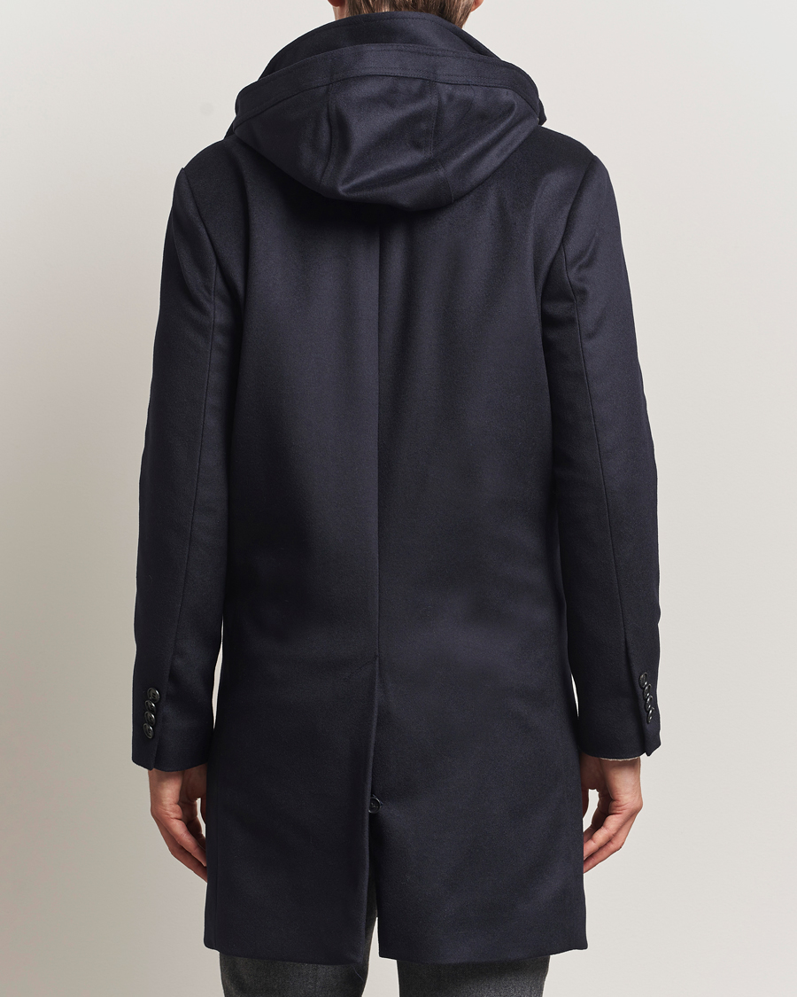 Homme | Manteaux Et Vestes | Tiger of Sweden | Aleric Wool/Cashmere Hooded Coat Light Ink