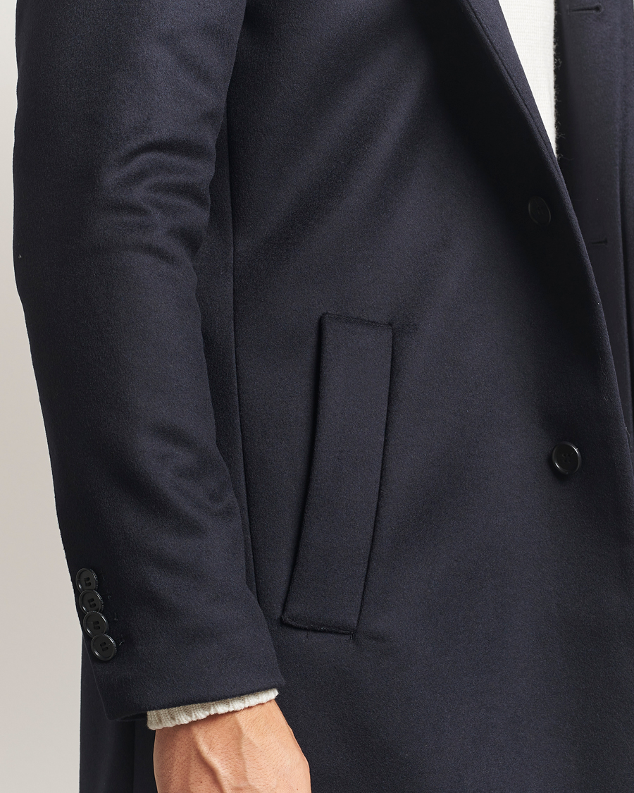 Homme | Manteaux Et Vestes | Tiger of Sweden | Aleric Wool/Cashmere Hooded Coat Light Ink