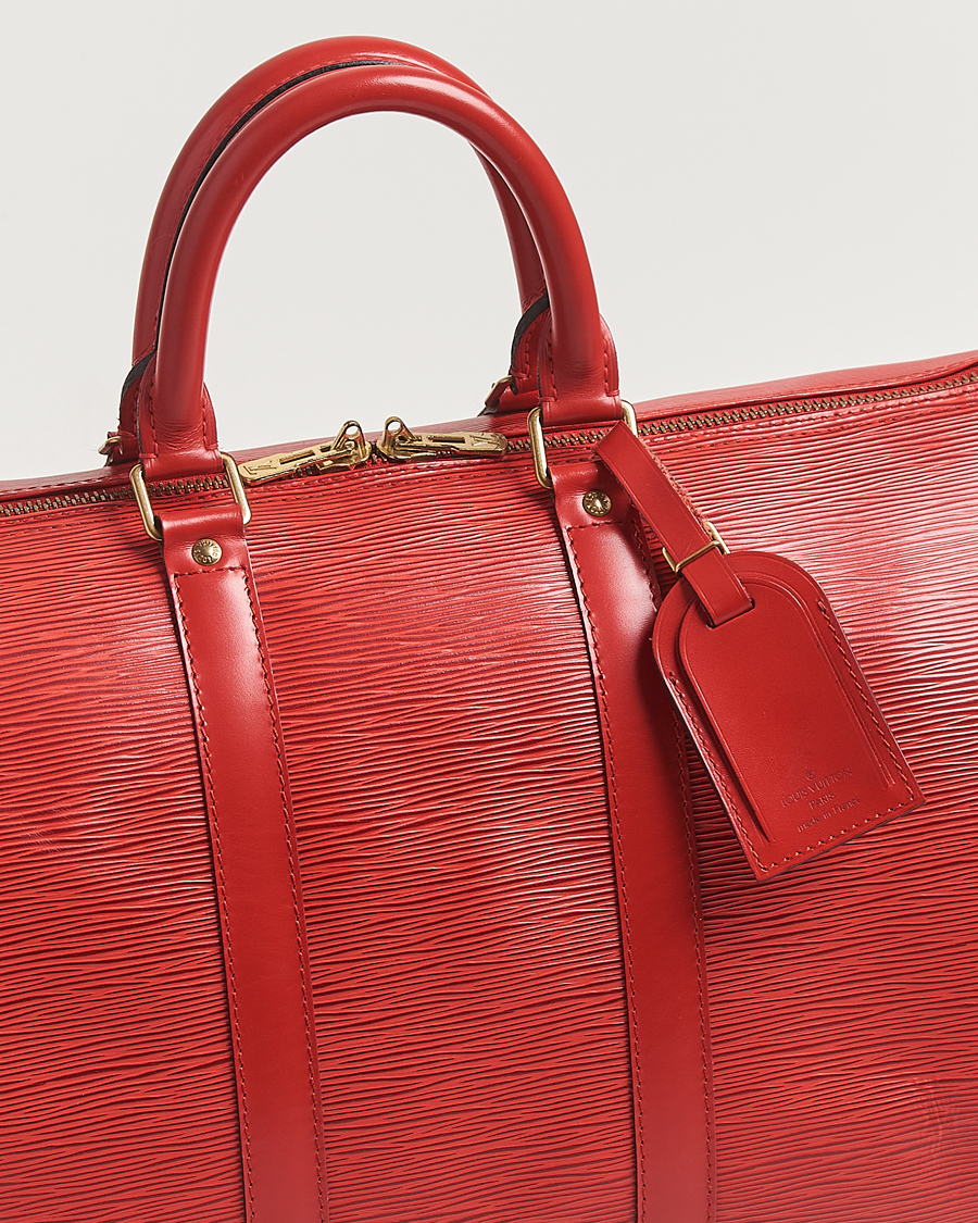 Homme | Louis Vuitton Pre-Owned Keepall 45 Epi Leather Red | Louis Vuitton Pre-Owned | Keepall 45 Epi Leather Red